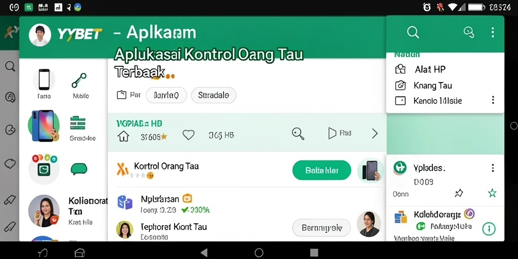 Tampilan antarmuka utama YYBET untuk kontrol orang tua yang intuitif.